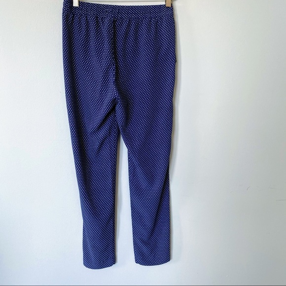 H&M Boho Harem Pants Blue White Flowers XS - Picture 5 of 6